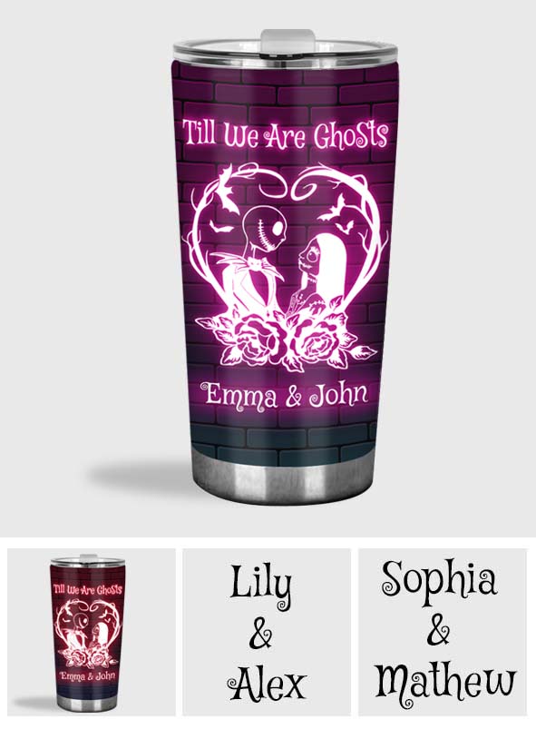 Personalized Halloween Tumbler Custom Name Gift for Couples Tumbler GradoCreations
