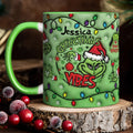 Personalized Grinchmas Vibes Accent Mug Custom Name Gift Accent Mug GradoCreations