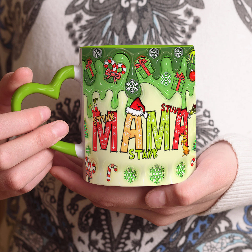Personalized Heart Handle Mug Custom Name Gift for Mom Heart Handle Mug GradoCreations