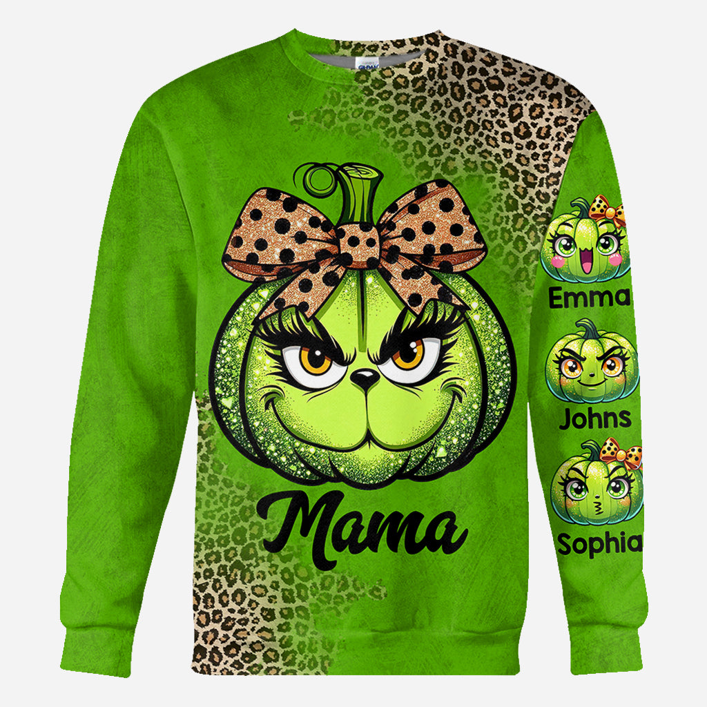 Personalized Grinchy Mama All Over Shirt Christmas Gift All Over Shirt GradoCreations