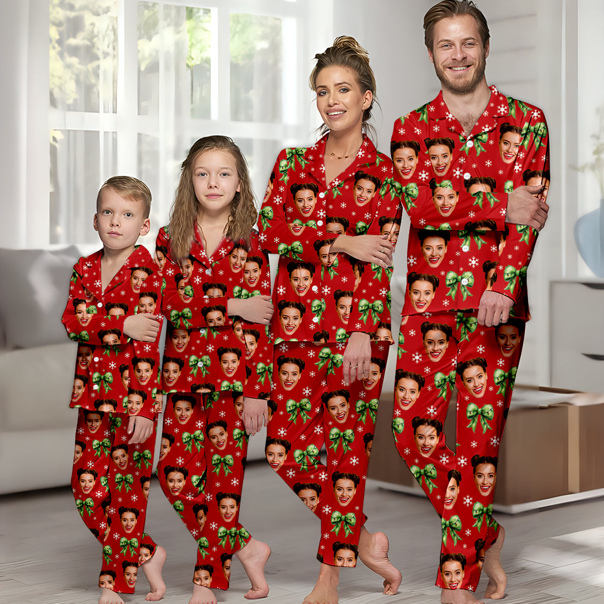 Personalized Christmas Button Down Pajama Set Cute Gift Idea Button Down Pajamas GradoCreations