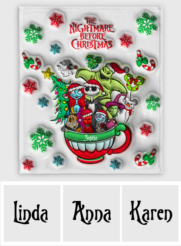Personalized Nightmare Before Christmas Blanket Gift for Kids Blanket GradoCreations