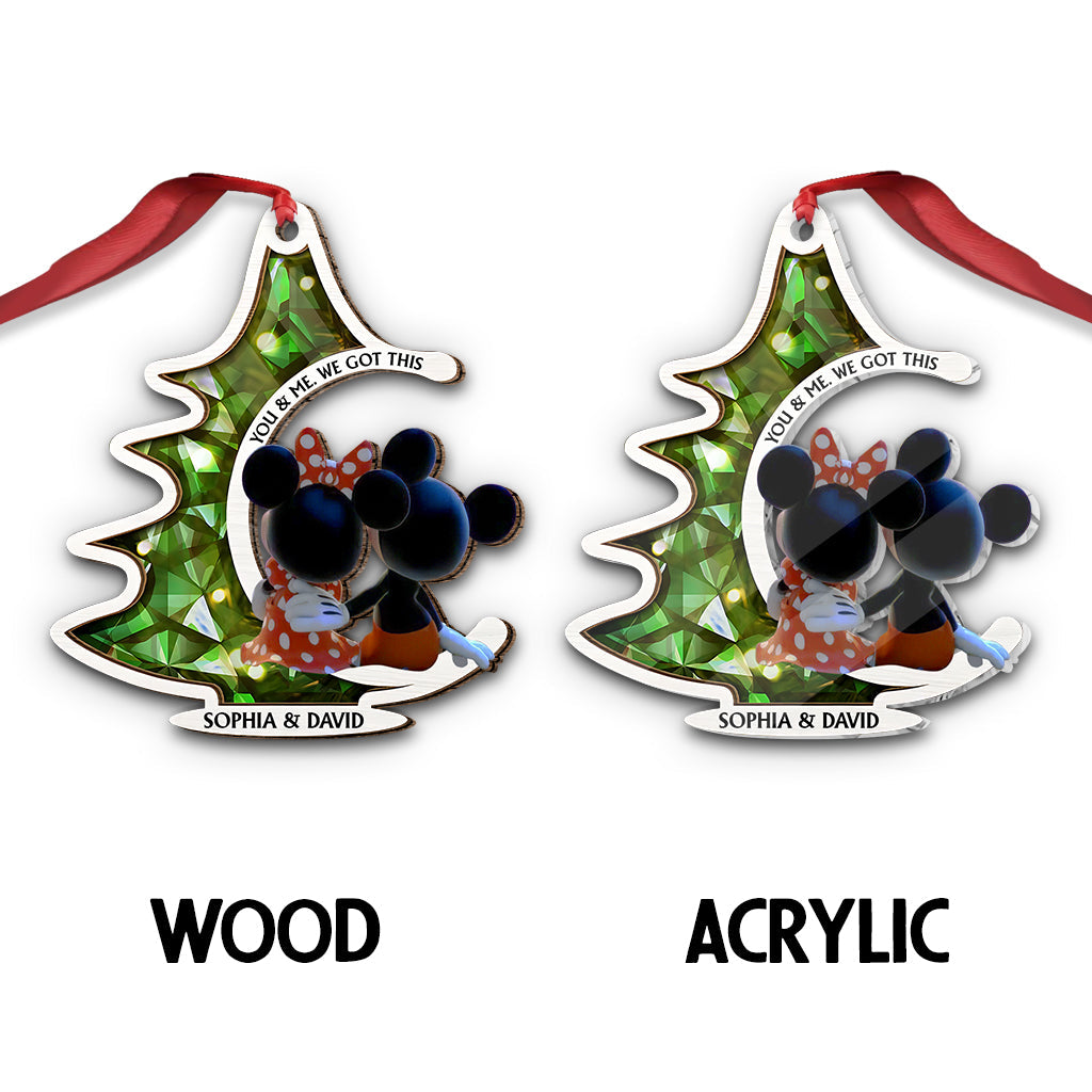 Personalized Mouse Christmas Ornament Custom Name Gift Ornament GradoCreations