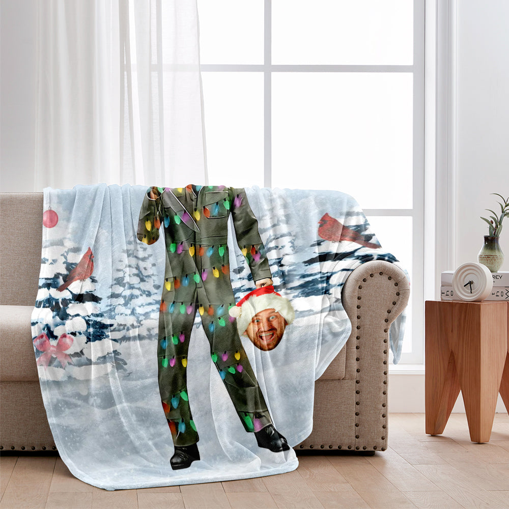 Personalized Horror Character Blanket Custom Gift for Halloween Blanket GradoCreations