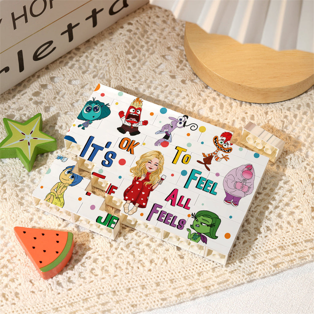 Personalized Horizontal Rectangle Building Brick Blocks for Kids Custom Name Gift Rectangle Building Brick Blocks GradoCreations