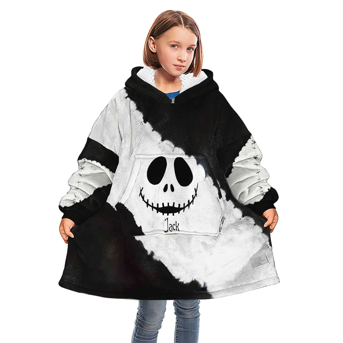 Personalized Nightmare Blanket Hoodie Custom Name Gift Blanket Hoodie GradoCreations