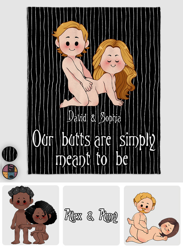 Personalized Naughty Blanket Custom Name Gift for Couples Blanket GradoCreations