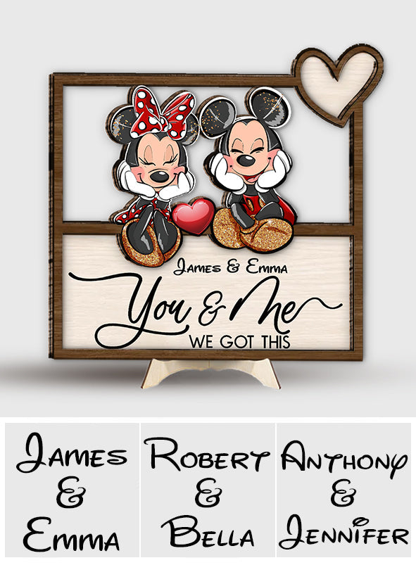 Personalized Mickey Mouse Ears Wood Sign Custom Name Gift 2 Layered Wood Sign GradoCreations