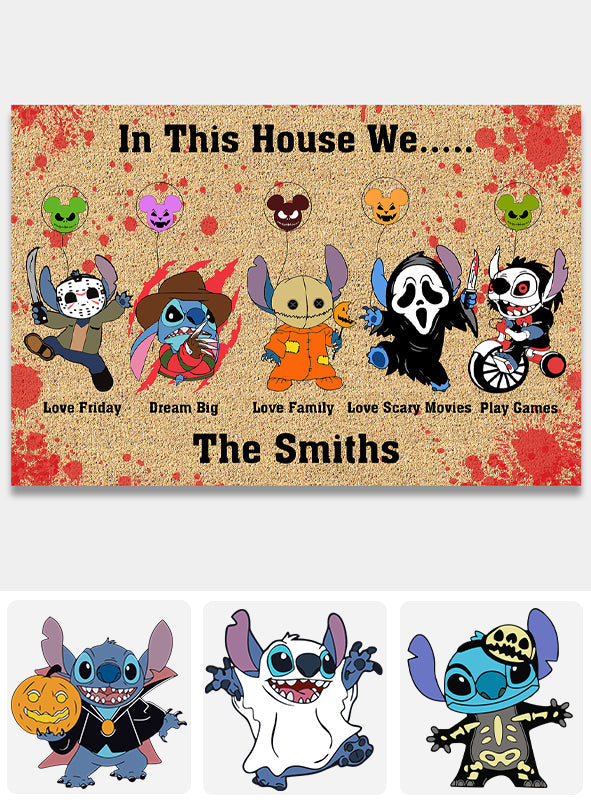 Personalized Doormat In This House Ohana Family Gift Doormat GradoCreations