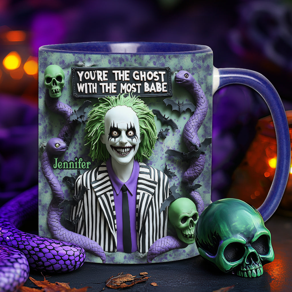 Personalized Accent Mug You're The Ghost With The Most Gift Accent Mug GradoCreations