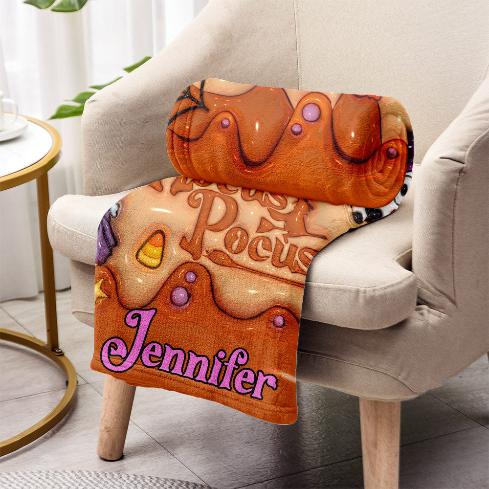 Personalized Hocus Pocus Halloween Blanket Gift for Kids Blanket GradoCreations