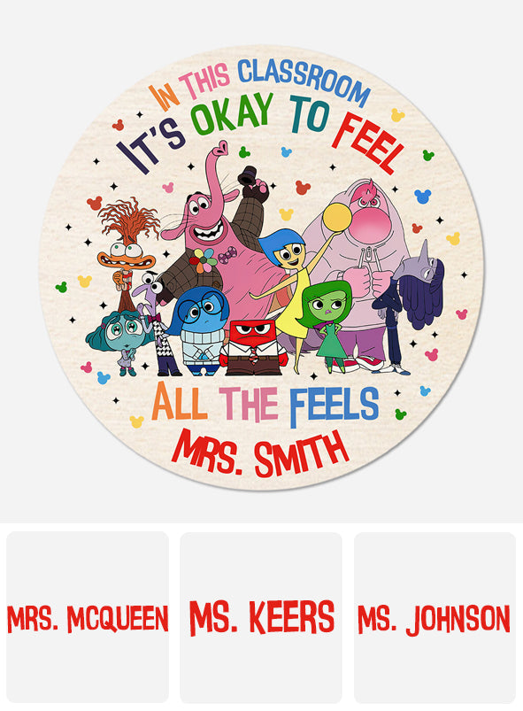 Personalized Round Wood Sign Classroom Decor for Teacher Gift Round Wood Sign GradoCreations