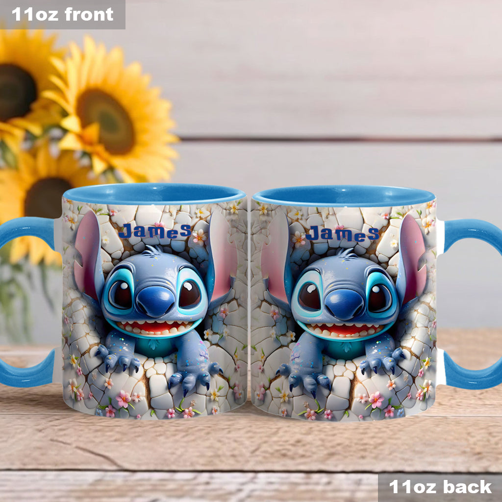 Personalized Ohana Accent Mug Custom Name Gift for Kids Accent Mug GradoCreations