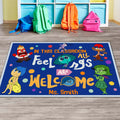 Personalized Classroom Doormat All Feelings Welcome Gift for Teacher Doormat GradoCreations