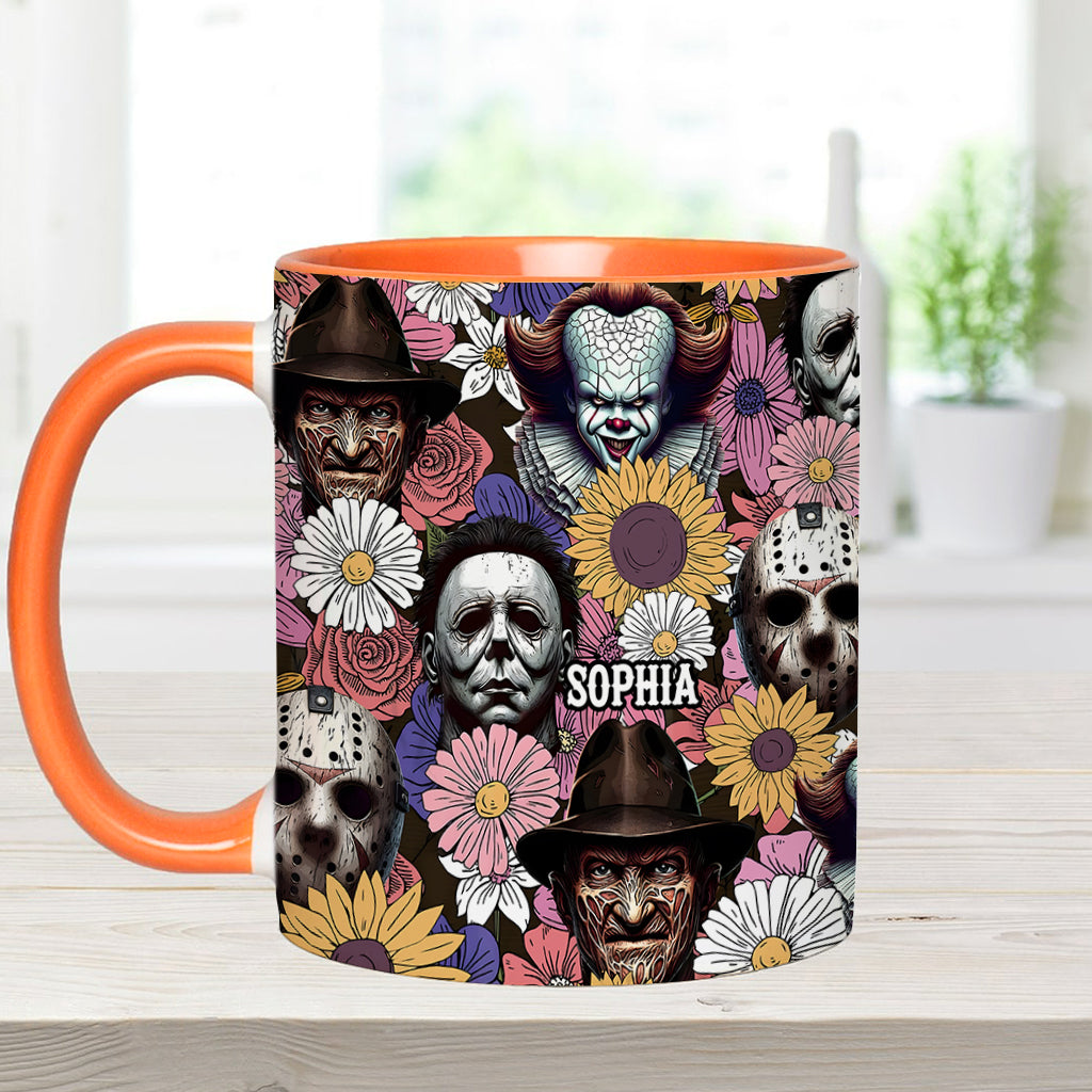 Personalized Horror Accent Mug with Custom Name for Fans Accent Mug GradoCreations