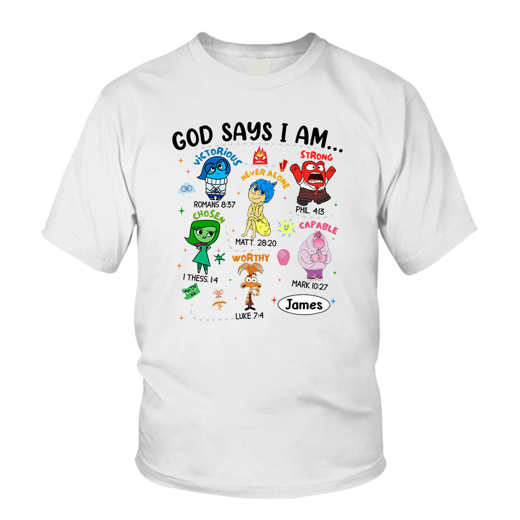 Personalized God Says I Am T-shirt & Hoodie for Kids T-shirt & Hoodie GradoCreations