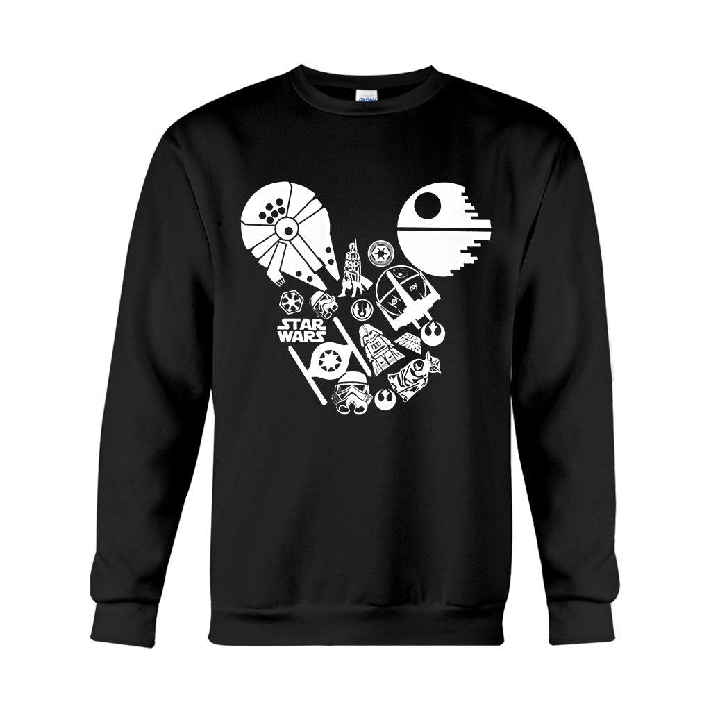 Personalized Star Wars Mouse Ears T-shirt & Hoodie Gift for Fans T-shirt & Hoodie GradoCreations