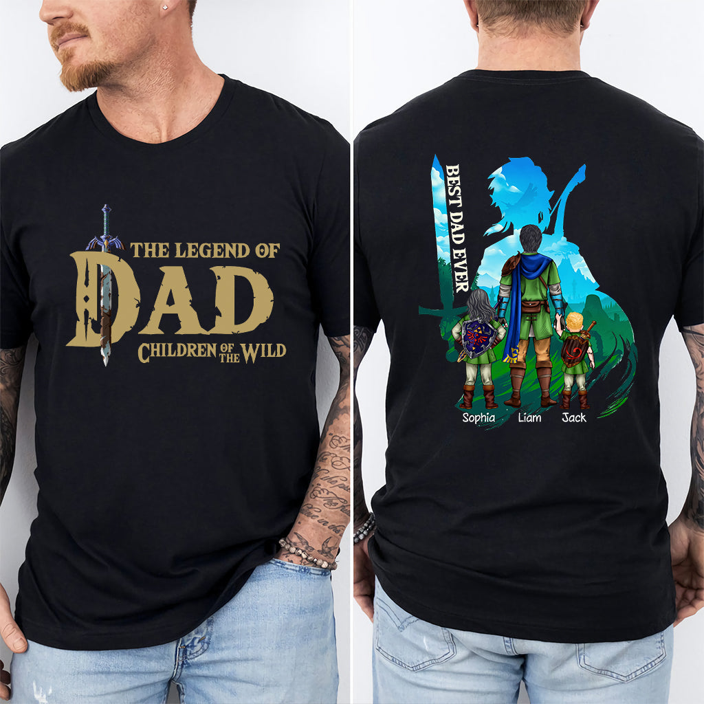 Personalized Legend of Dad T-Shirt & Hoodie Custom Name Gift for Father's Day T-shirt And Hoodie GradoCreations