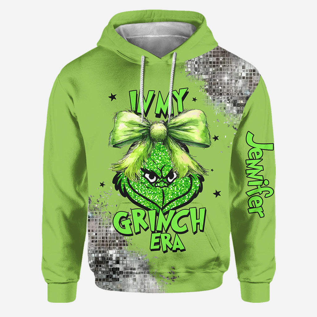 Personalized Grinch Era Hoodie and Leggings Set Gift for Christmas Hoodie & Leggings GradoCreations