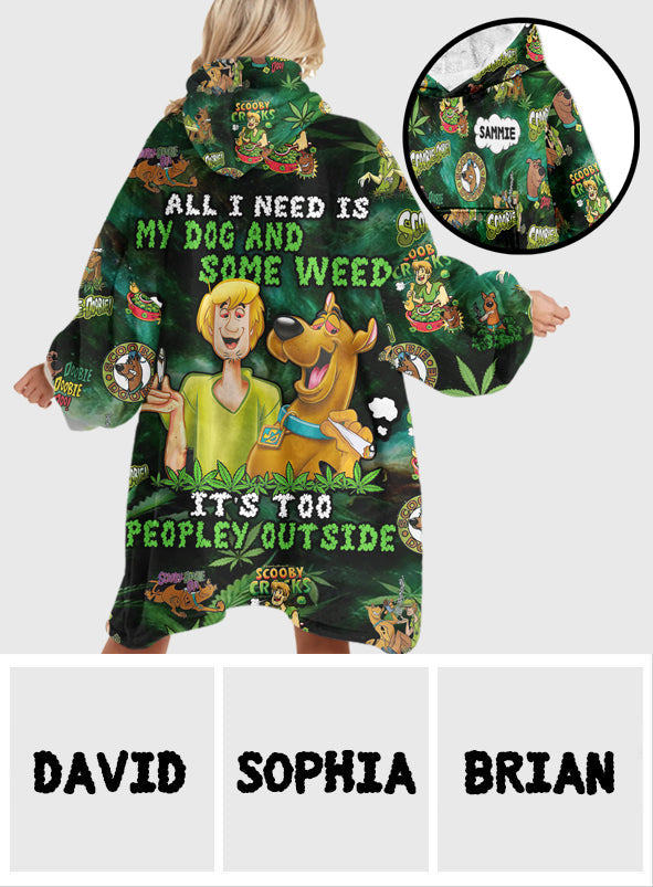 Personalized Blanket Hoodie for Dog Lovers | Unique Custom Gift Blanket Hoodie GradoCreations
