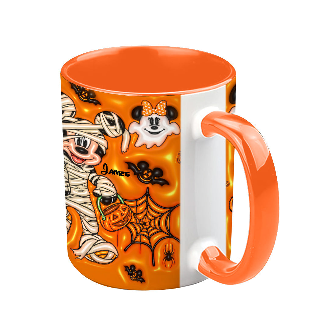 Personalized Halloween Accent Mug for Kids Custom Names Accent Mug GradoCreations