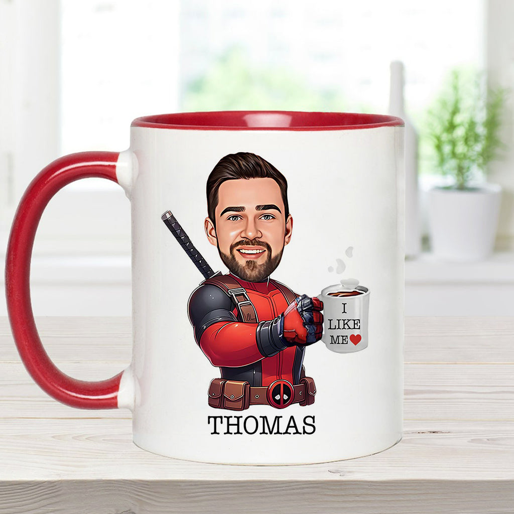 Personalized Accent Mug I Like Me Custom Photo Gift Accent Mug GradoCreations