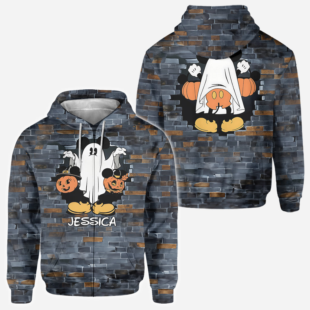 Funny Personalized Ghost Mouse All Over Shirt for Kids & Adults All Over Shirt GradoCreations