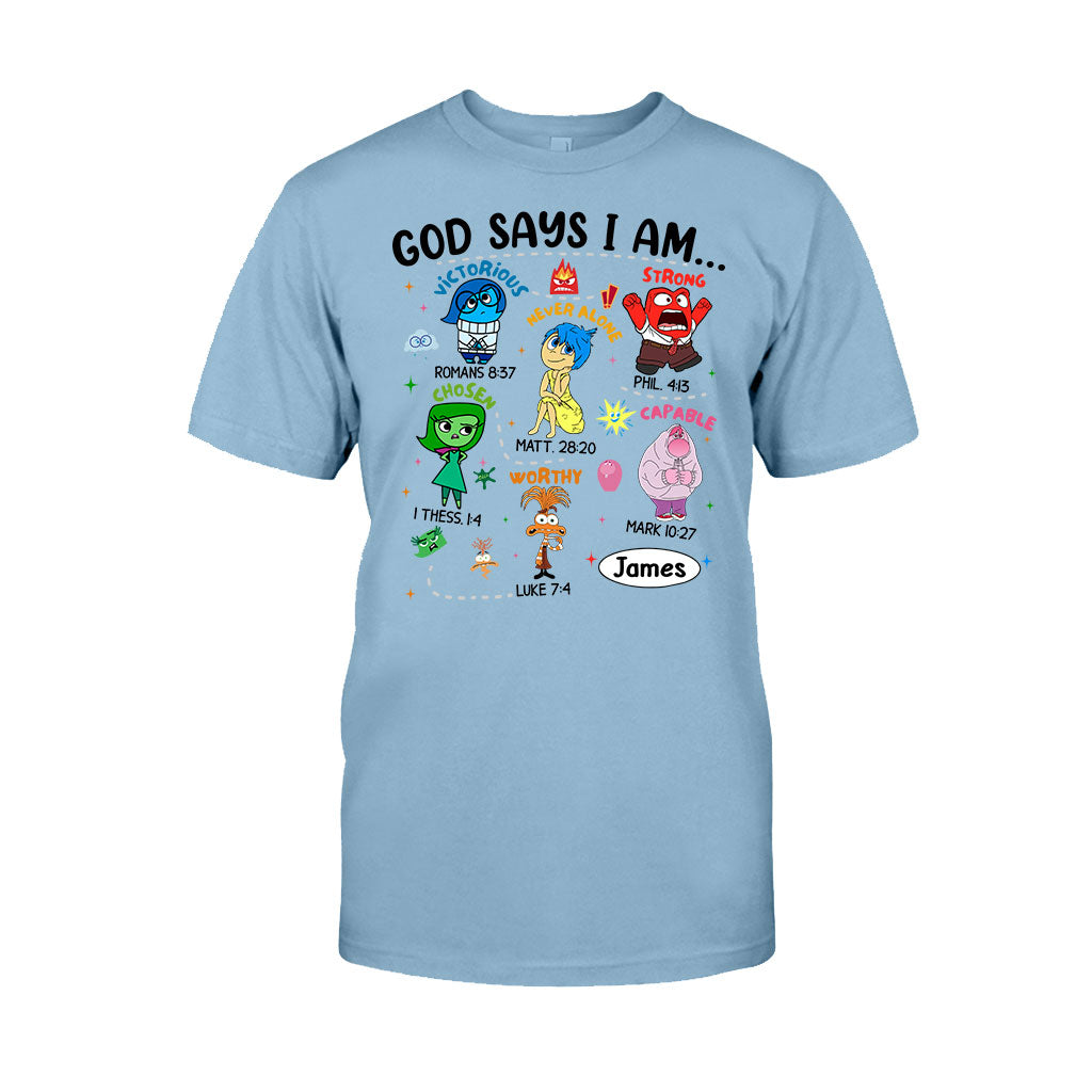 Personalized God Says I Am T-shirt & Hoodie for Kids T-shirt & Hoodie GradoCreations