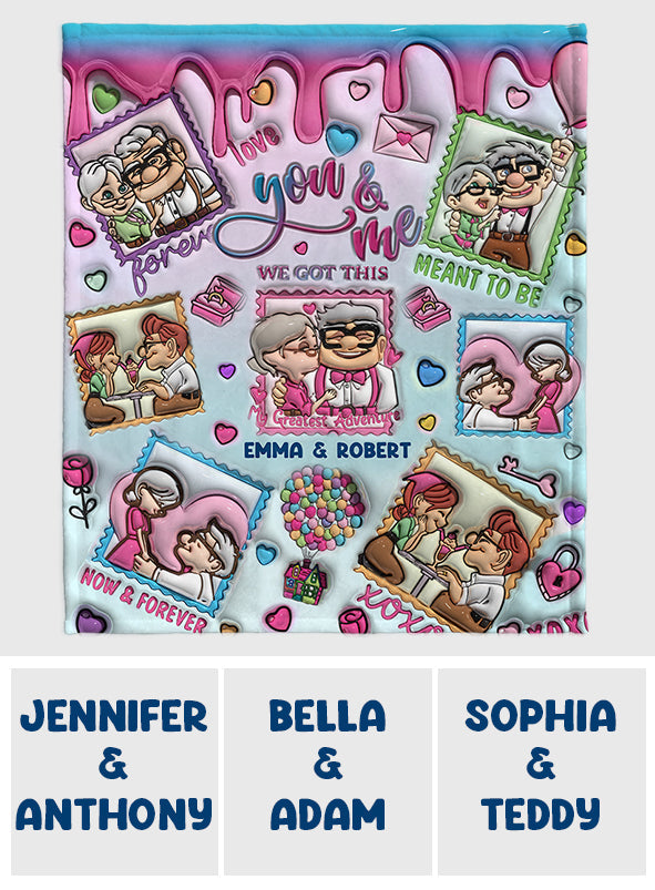 Personalized Flannel Mouse Blanket Custom Name Gift for Couples Blanket GradoCreations