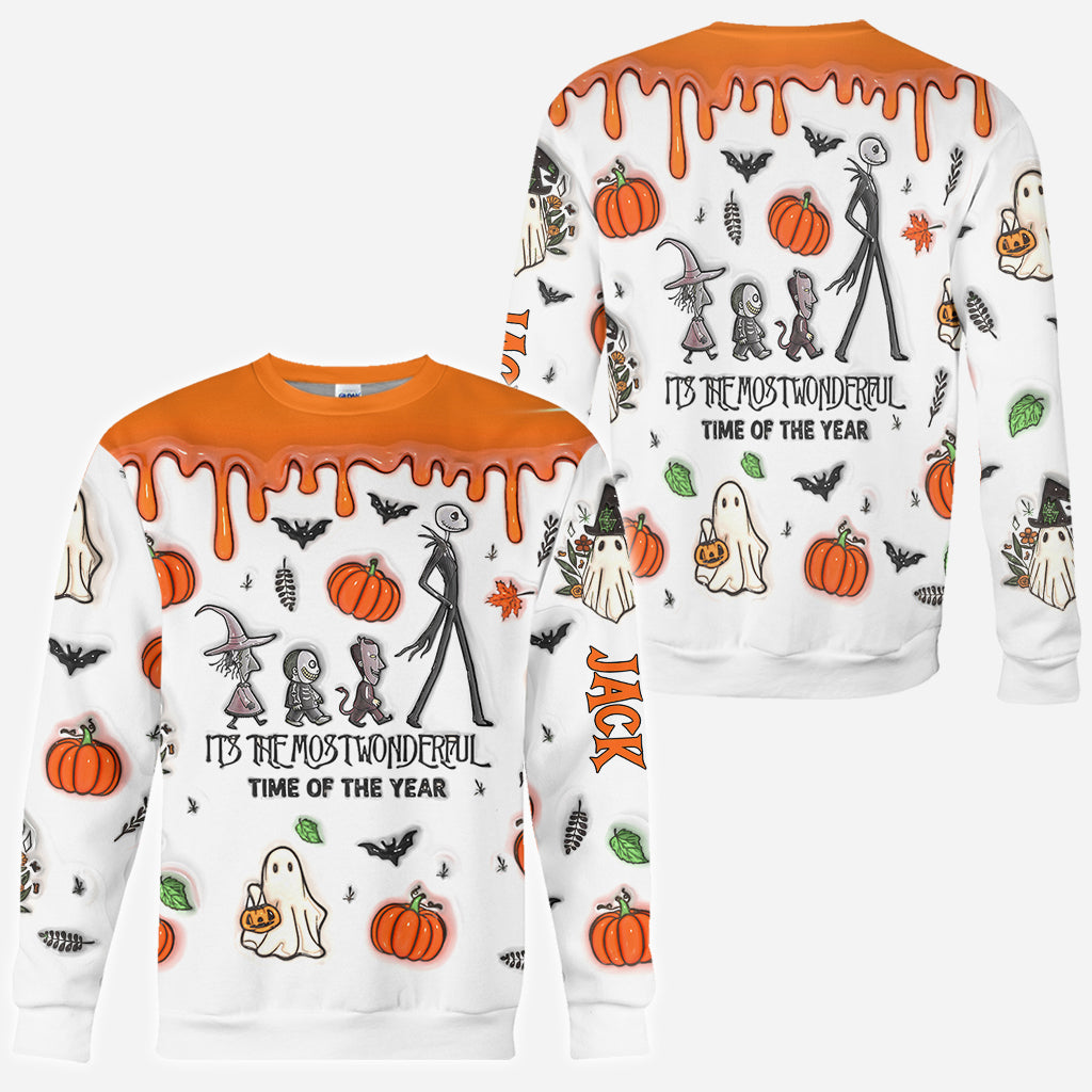 Personalized Nightmare Before Christmas All Over Shirt for Halloween All Over Shirt GradoCreations