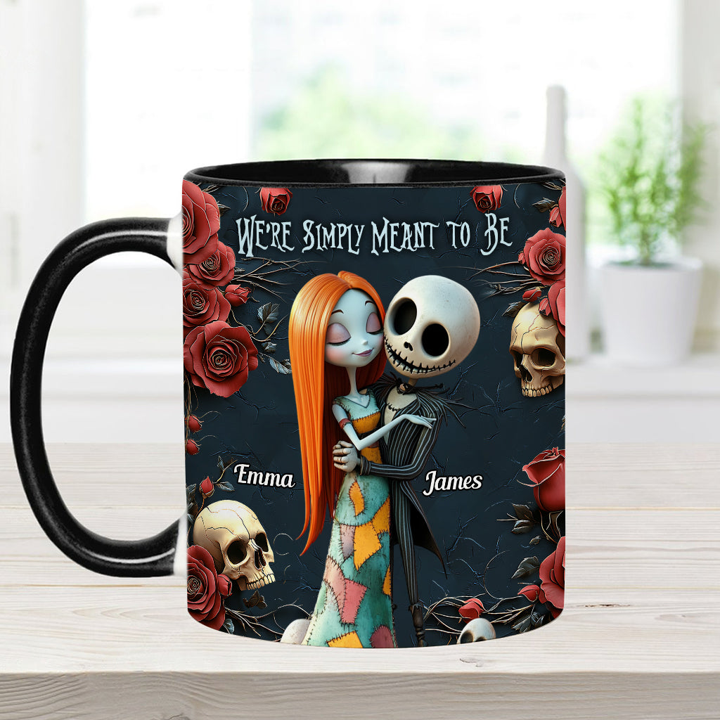 Personalized Nightmare Accent Mug Custom Name Gift for Couple Accent Mug GradoCreations