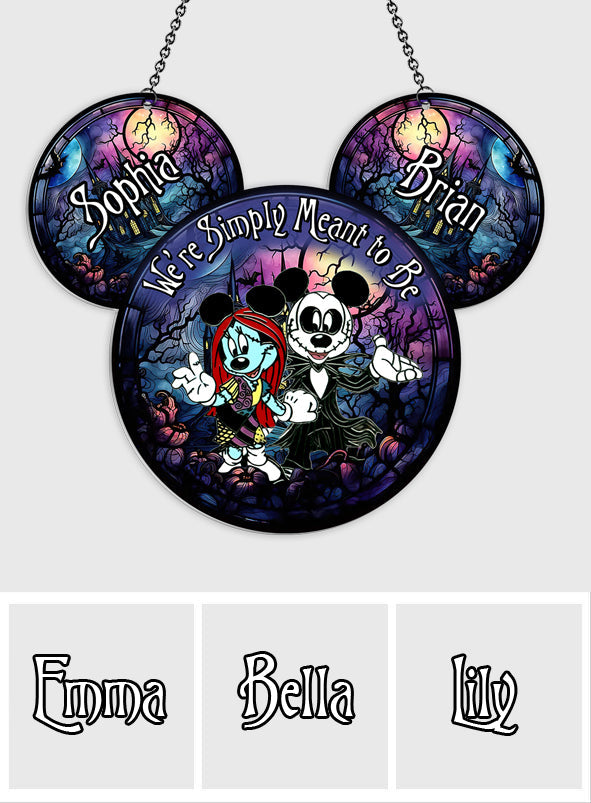 Personalized Mouse Suncatcher Ornament for Couples | Unique Gift Idea Window Hanging Suncatcher Ornament GradoCreations
