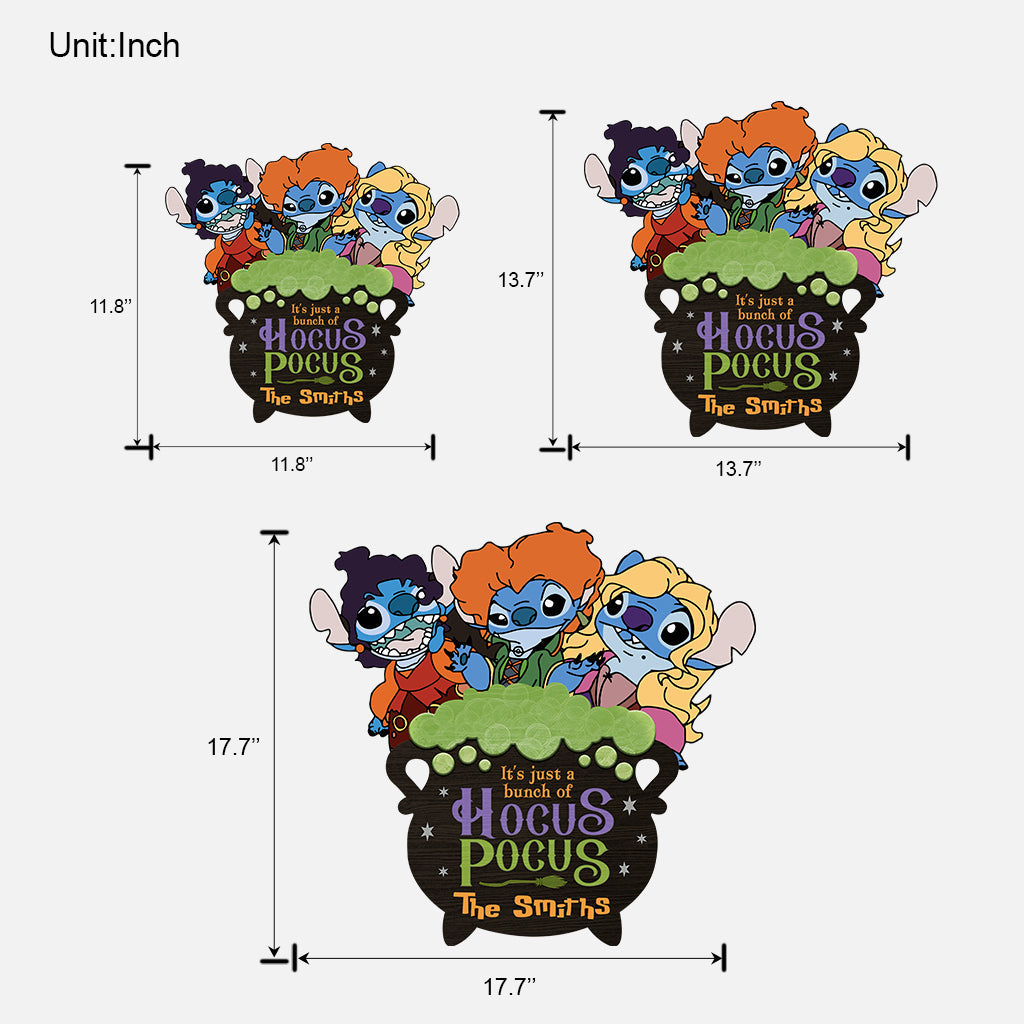 Personalized Hocus Pocus Ohana Custom Wood Sign for Halloween Wood Sign GradoCreations