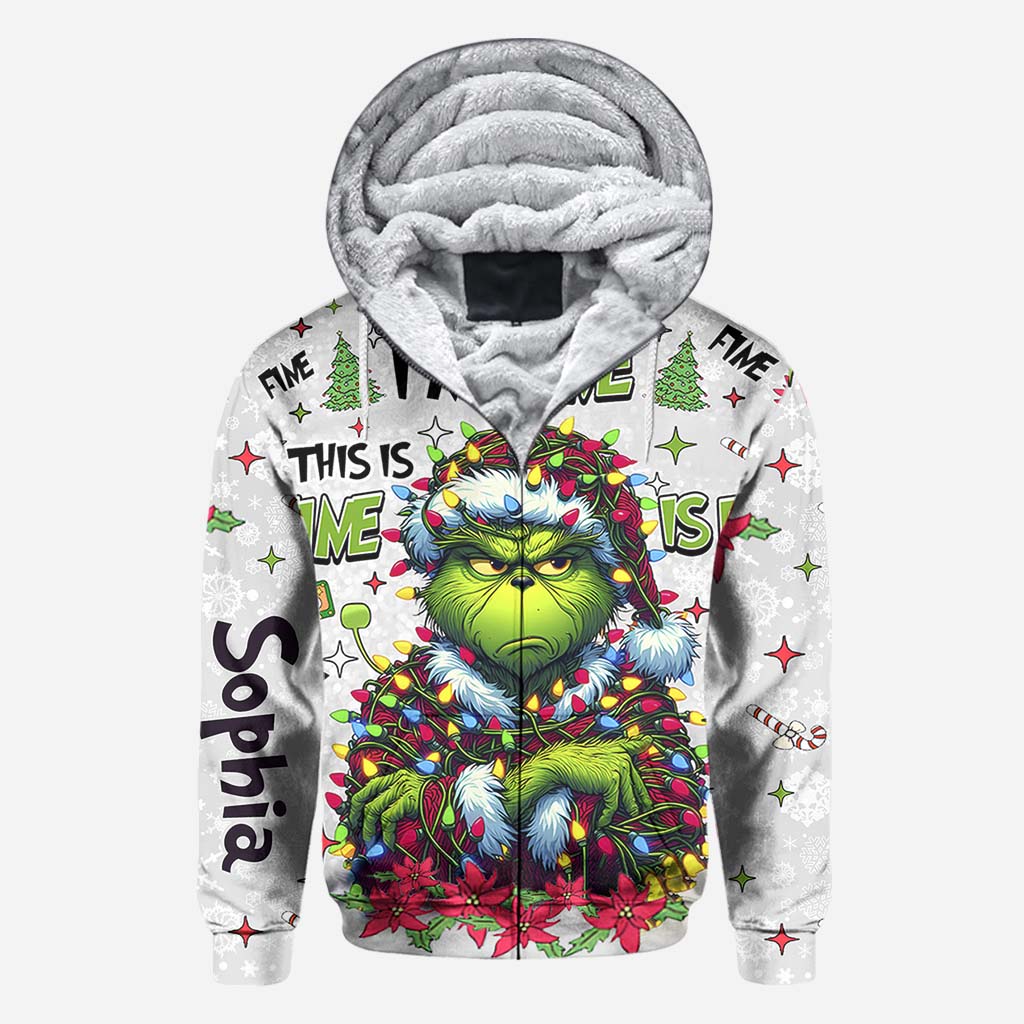 Personalized Christmas All Over Shirt Grinch Design Gift All Over Shirt GradoCreations