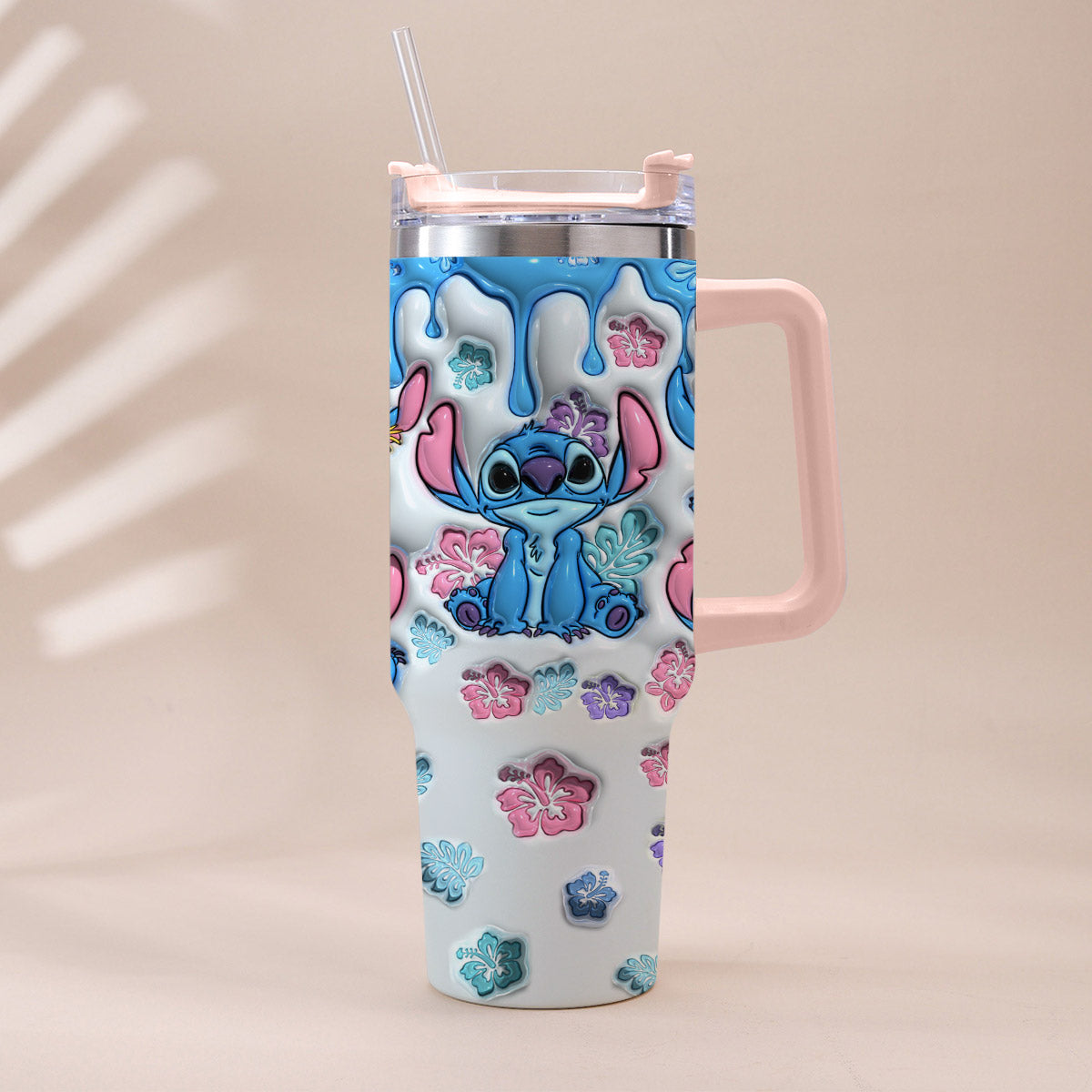Personalized Ohana Tumbler with Handle Custom Name Gift for Family Tumbler With Handle GradoCreations