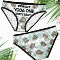Personalized Yoda One That I Want Lace Briefs for Women Lace Border Women Briefs GradoCreations
