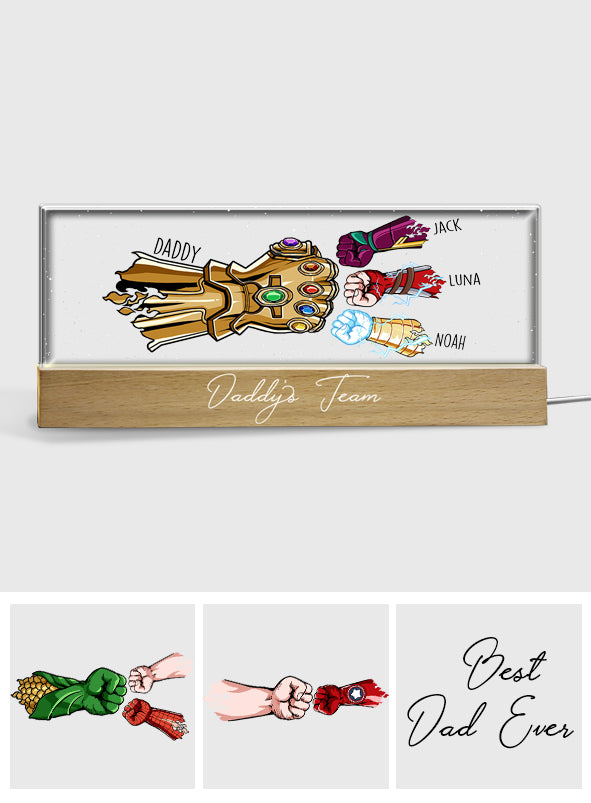 Personalized LED Night Light Custom Name Gift for Dad Custom LED Night Light GradoCreations