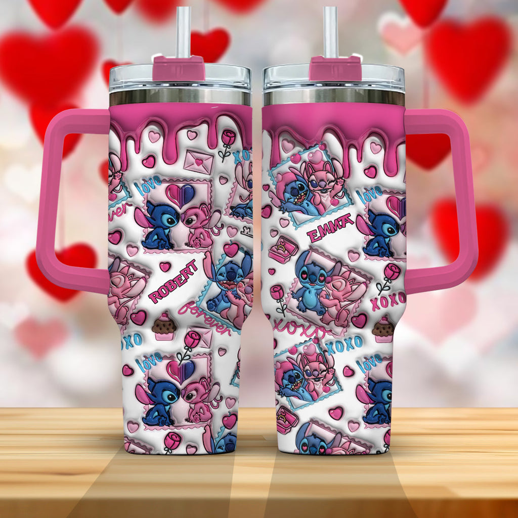 Personalized Ohana Tumbler With Handle Custom Gift for Couples Tumbler With Handle GradoCreations