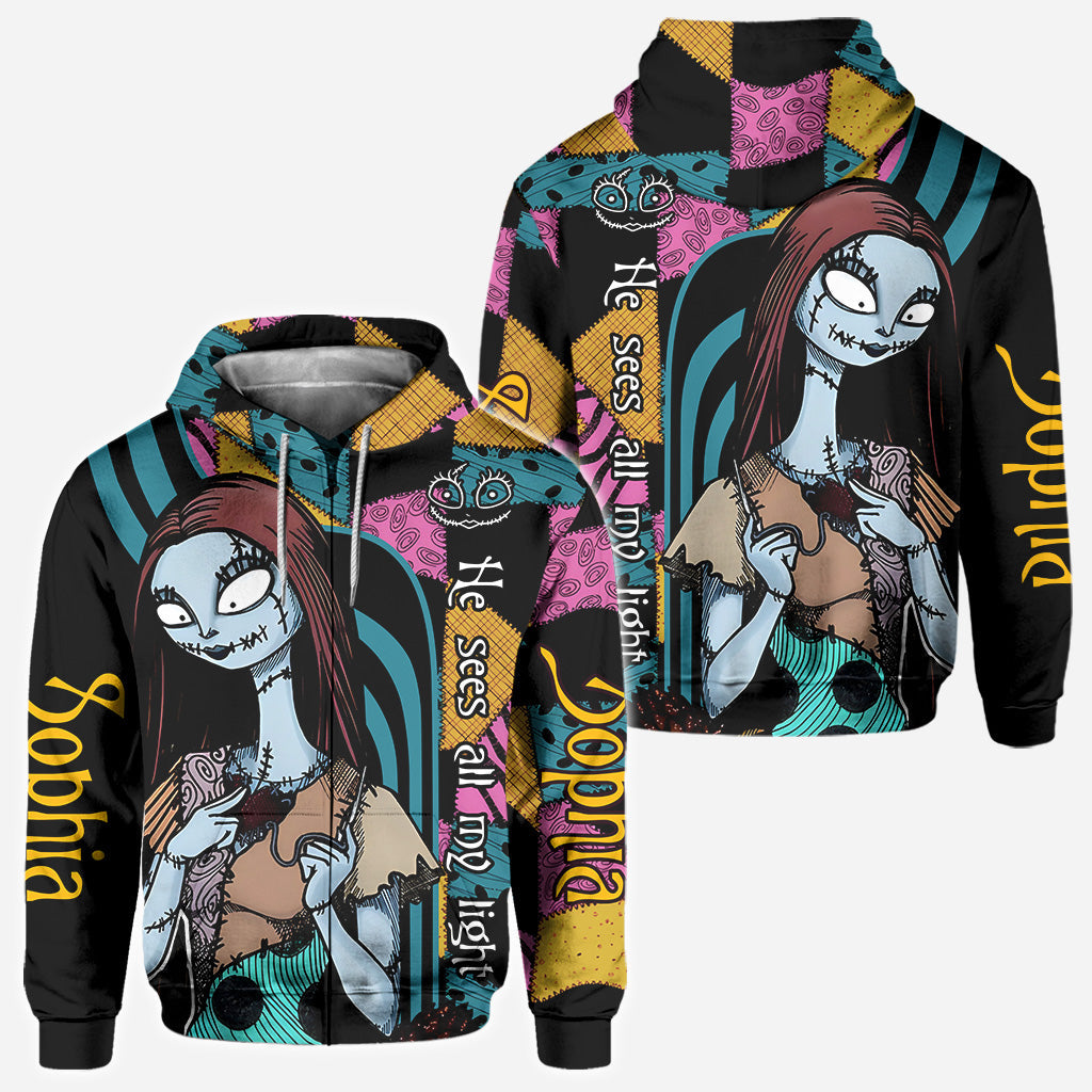 Personalized Nightmare Before Christmas All Over Shirt Custom Name Gift All Over Shirt GradoCreations