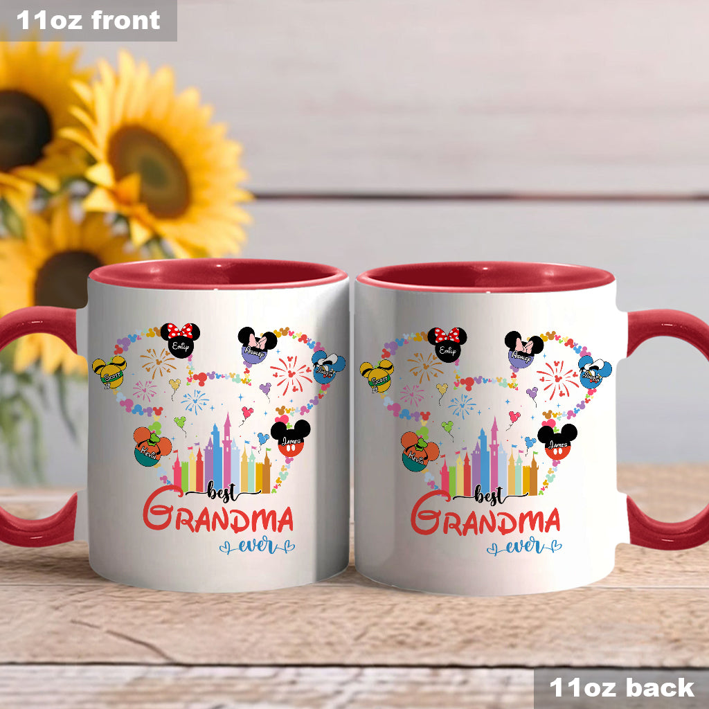 Personalized Grandma Accent Mug Custom Name Gift for Mother's Day Accent Mug GradoCreations