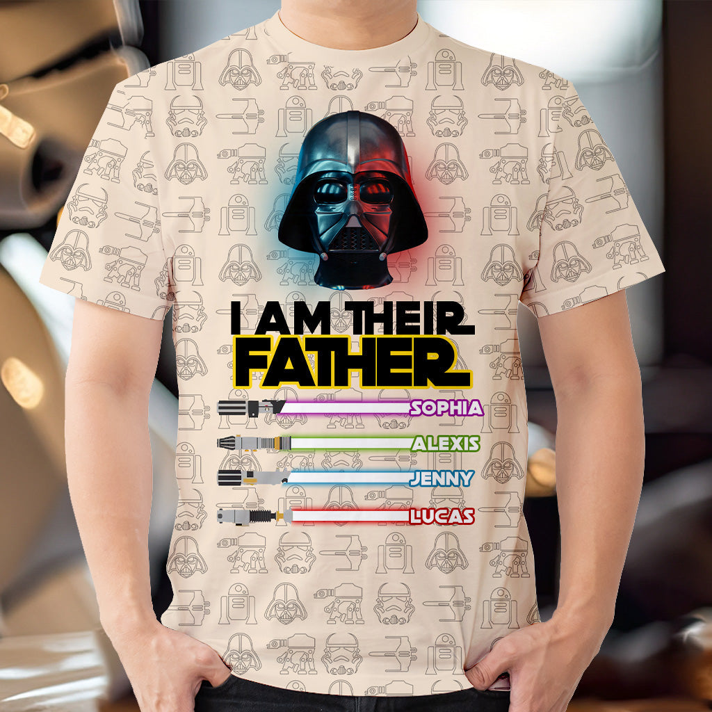 Personalized Father's Day All Over Shirt Custom Name Gift All Over Shirt GradoCreations