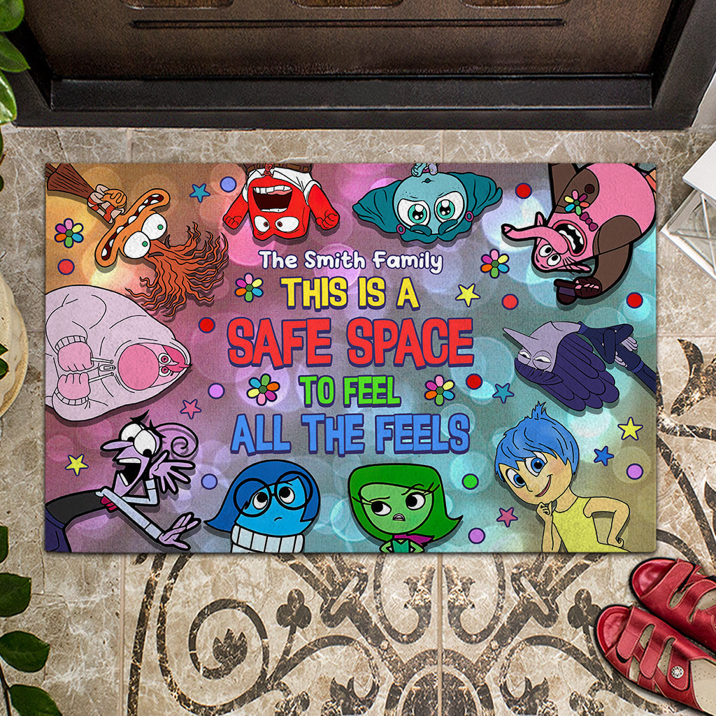 Personalized Doormat Safe Space Family Name Custom Gift Doormat GradoCreations
