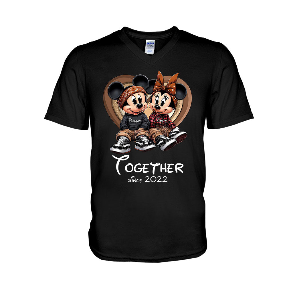 Personalized Chicano Couple T-shirt & Hoodie Gift Together Since 2022 T-shirt & Hoodie GradoCreations