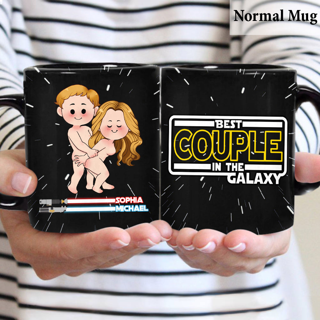 Personalized Couple Mug Best In The Galaxy Custom Names Gift Mug GradoCreations