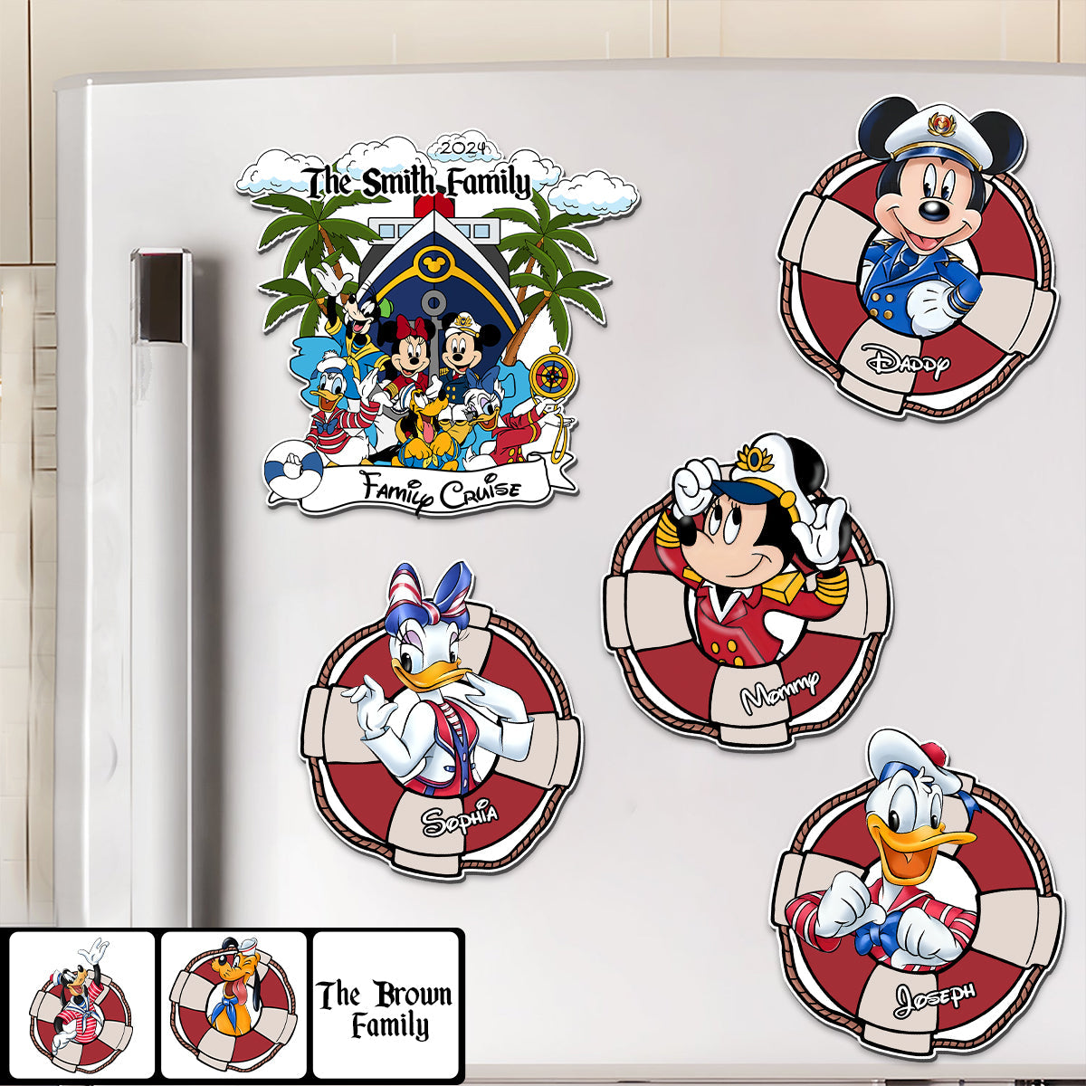Personalized Family Cruise Magnet Custom Name Photo Keepsake Magnet GradoCreations