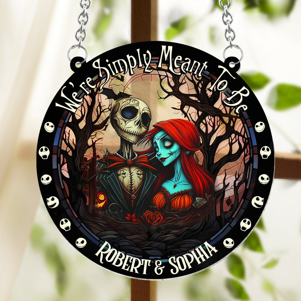 Personalized Nightmare Suncatcher Ornament Unique Gift for Couples Window Hanging Suncatcher Ornament GradoCreations