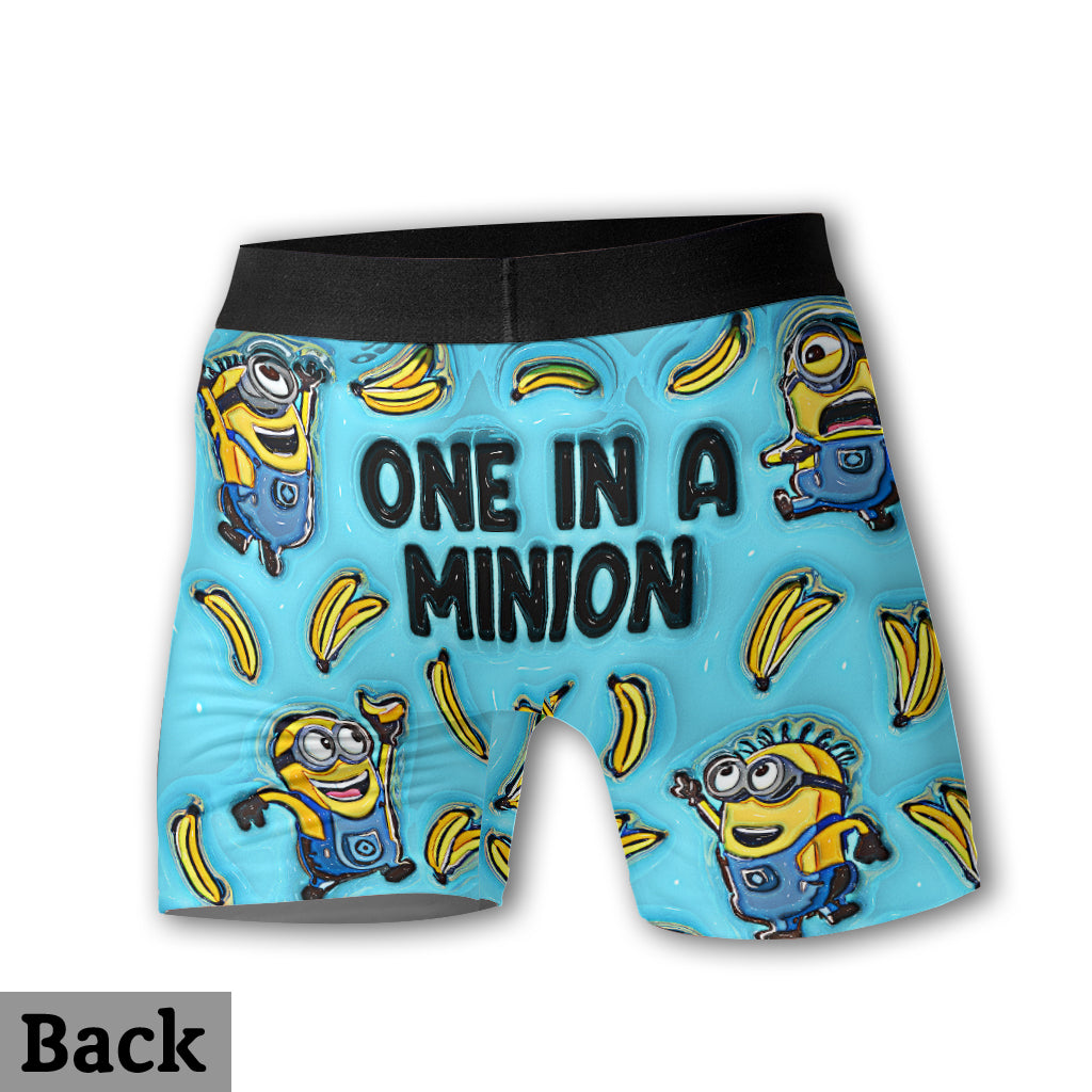 Personalized Men's Boxer Briefs with Minion Design Gift Men Boxer Briefs GradoCreations