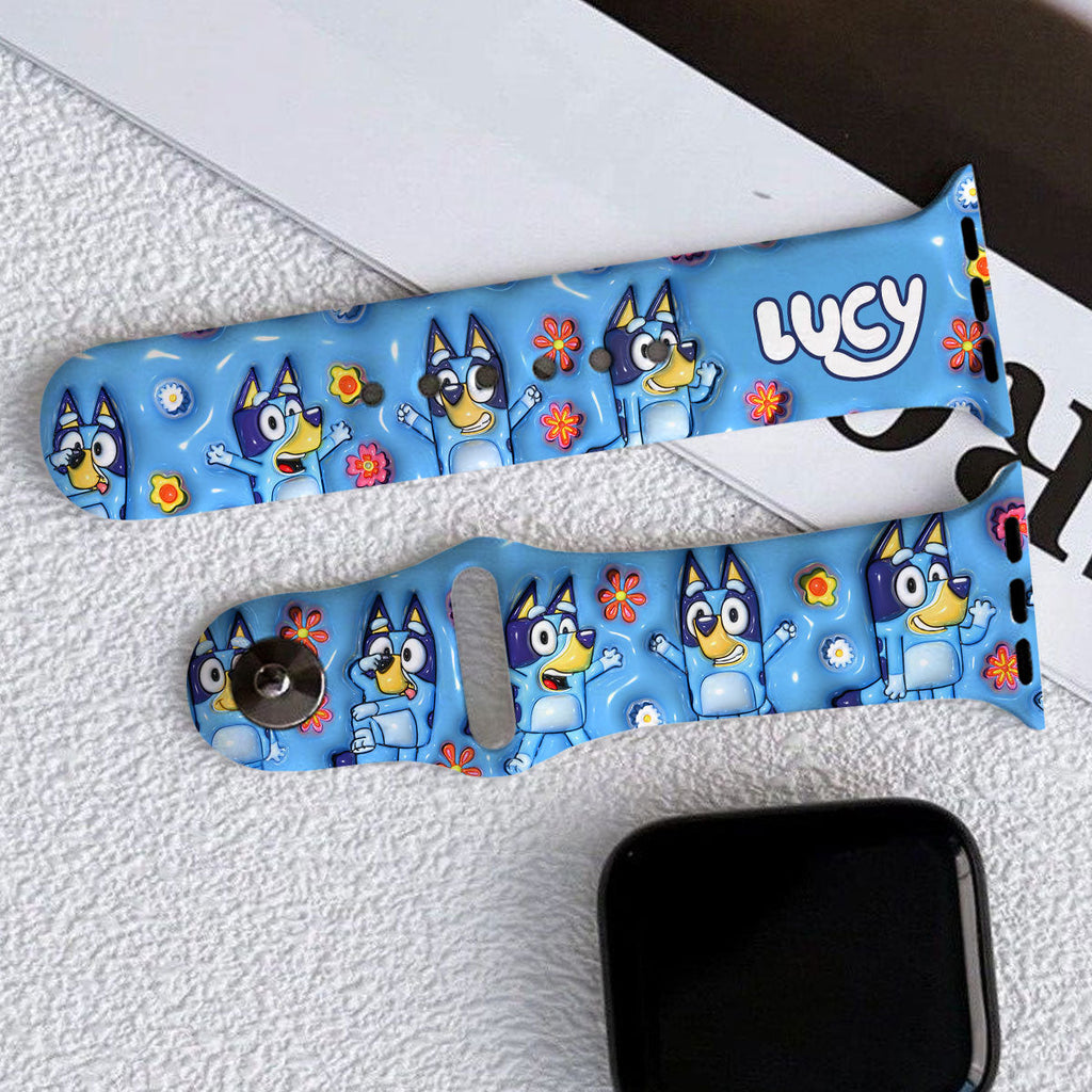 Personalized Silicone Apple Watch Band with Cute Design for Kids Apple Watch Band GradoCreations