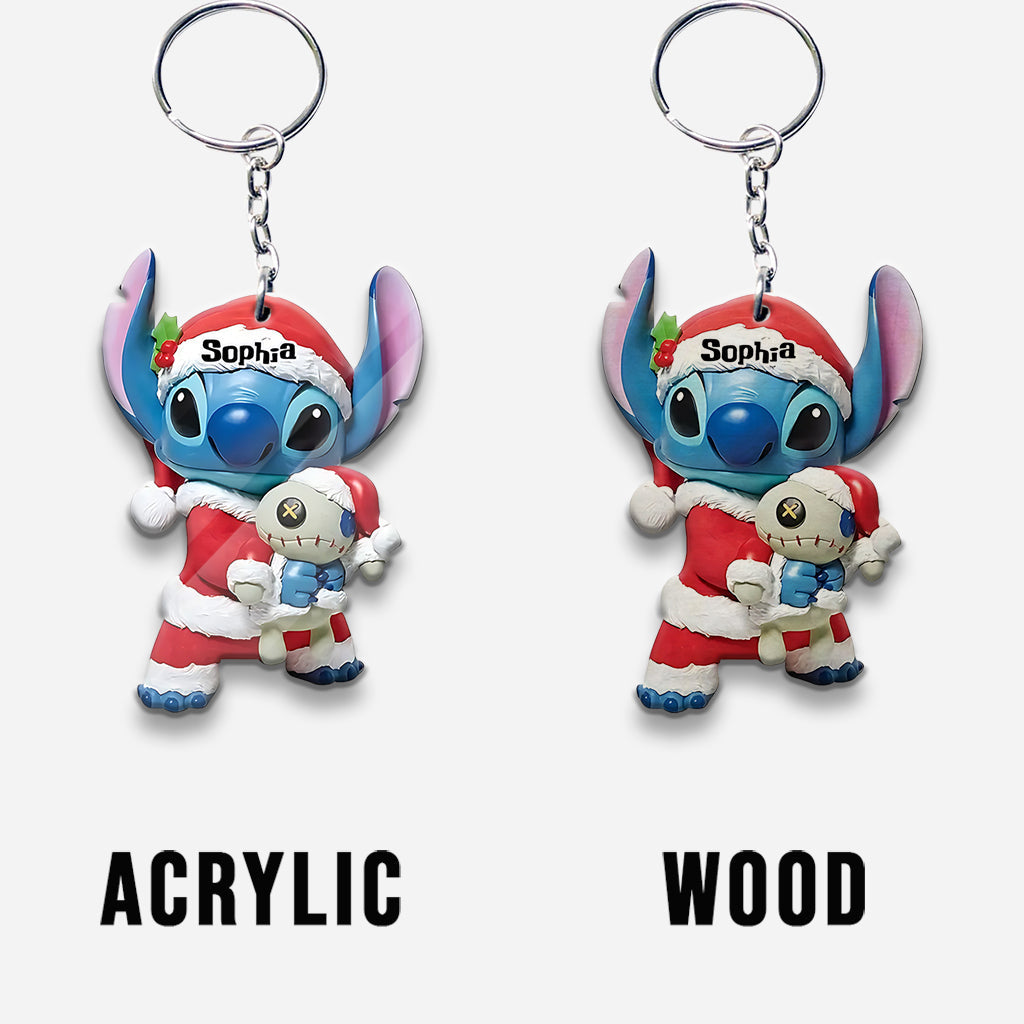 Personalized Ohana Keychain Custom Name Christmas Gift Keychain GradoCreations