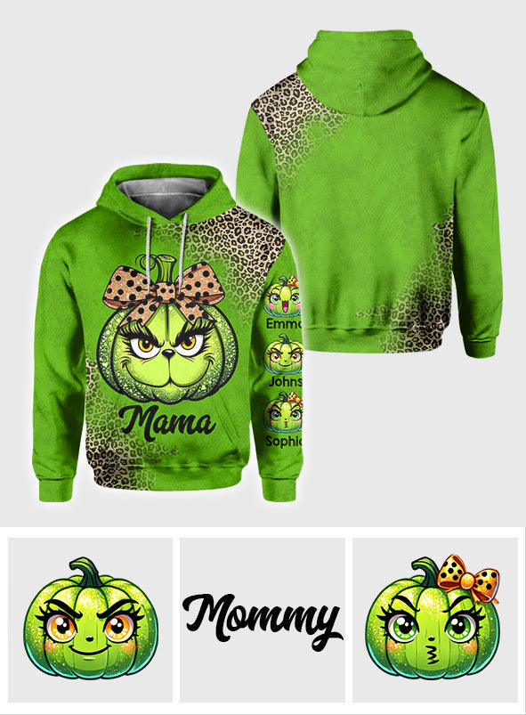 Personalized Grinchy Mama All Over Shirt Christmas Gift All Over Shirt GradoCreations